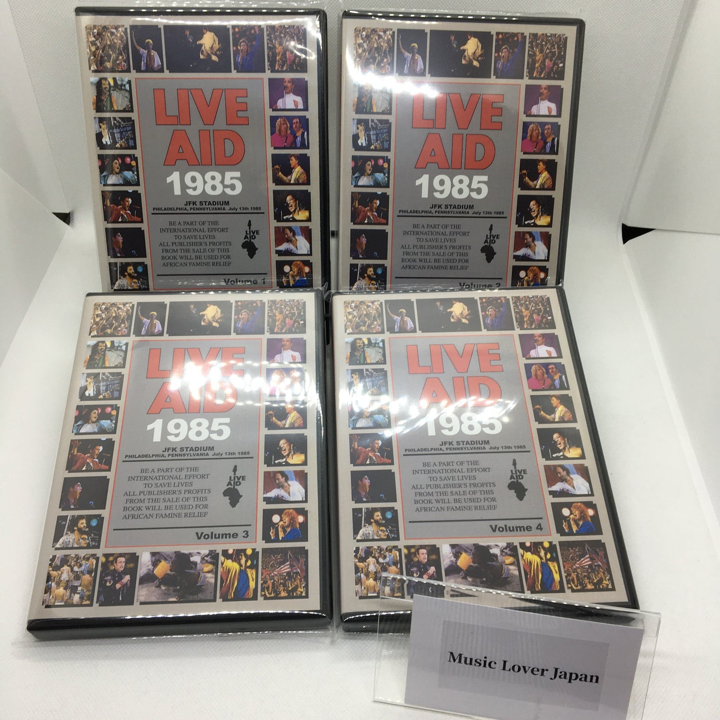 V.A. Various Artists / Live AID JFK Stadium Philadelphia 1985 Vol.1-4 Set (4DVDR)