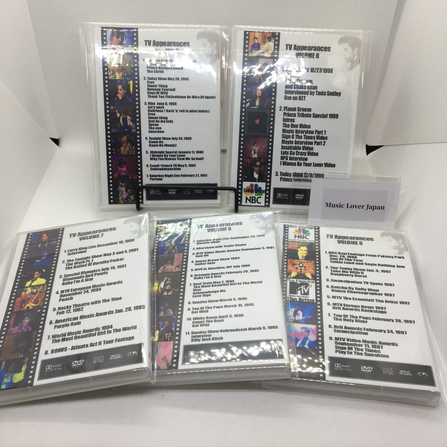 Prince / TV Appearances Vol.0 - Vol.19 set (20DVDR+Bonus DVDR)