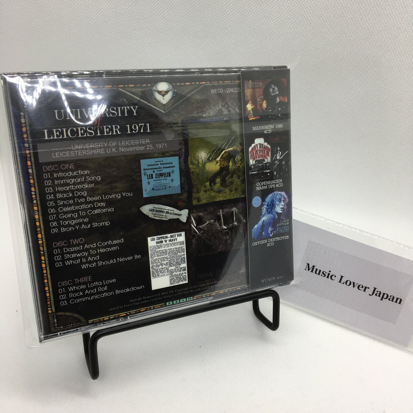 LED ZEPPELIN / UNIVERSITY OF LEICESTER 1971 【3CD】