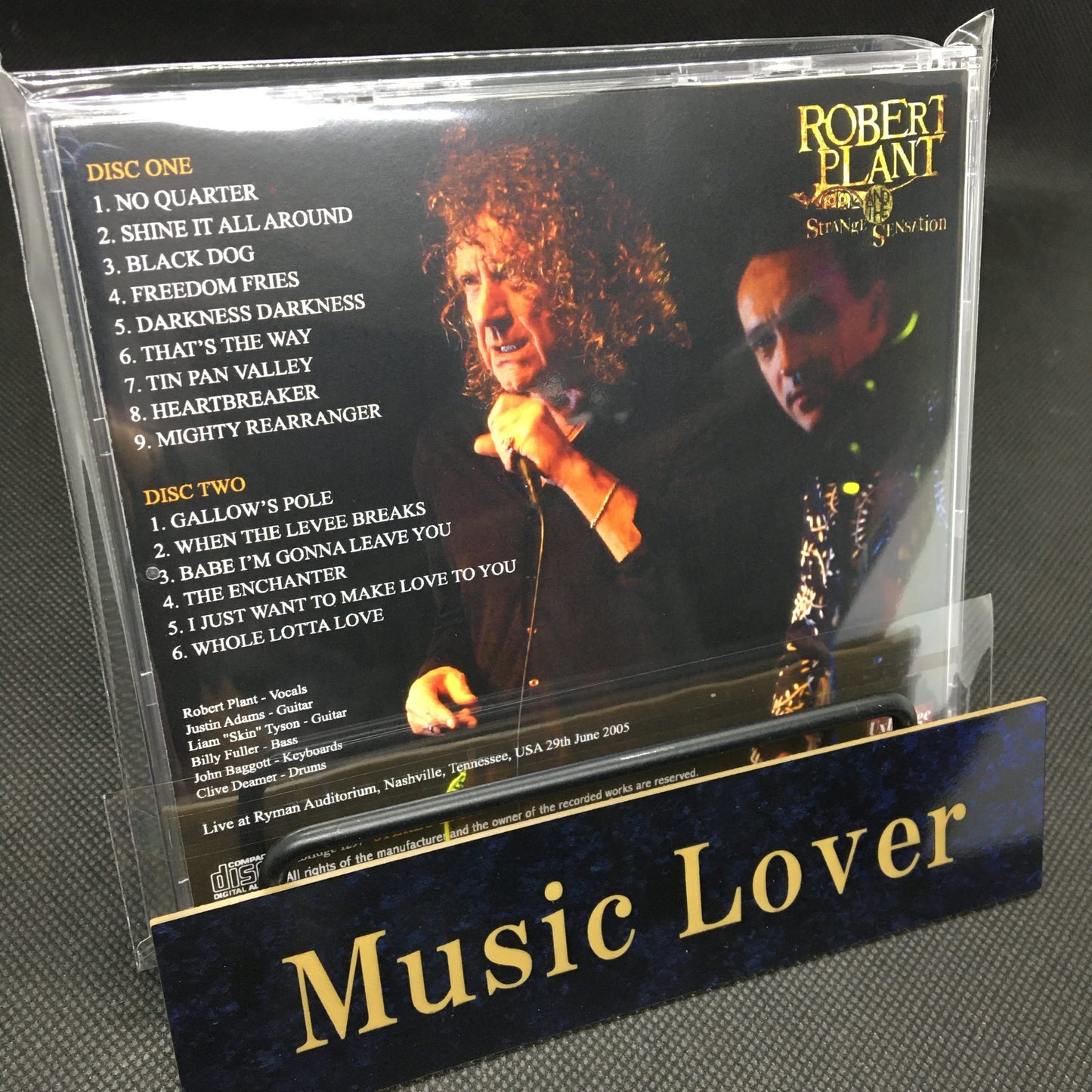 ROBERT PLANT & THE STRANGE SENSATION / NASHVILLE 2005 CAJA DE SONIDO ESTÉREO (2 CD)