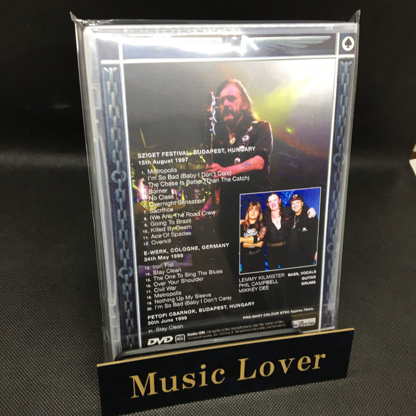 MOTORHEAD / EUROPA 1997-1998 PRO SHOT (1 DVDR)