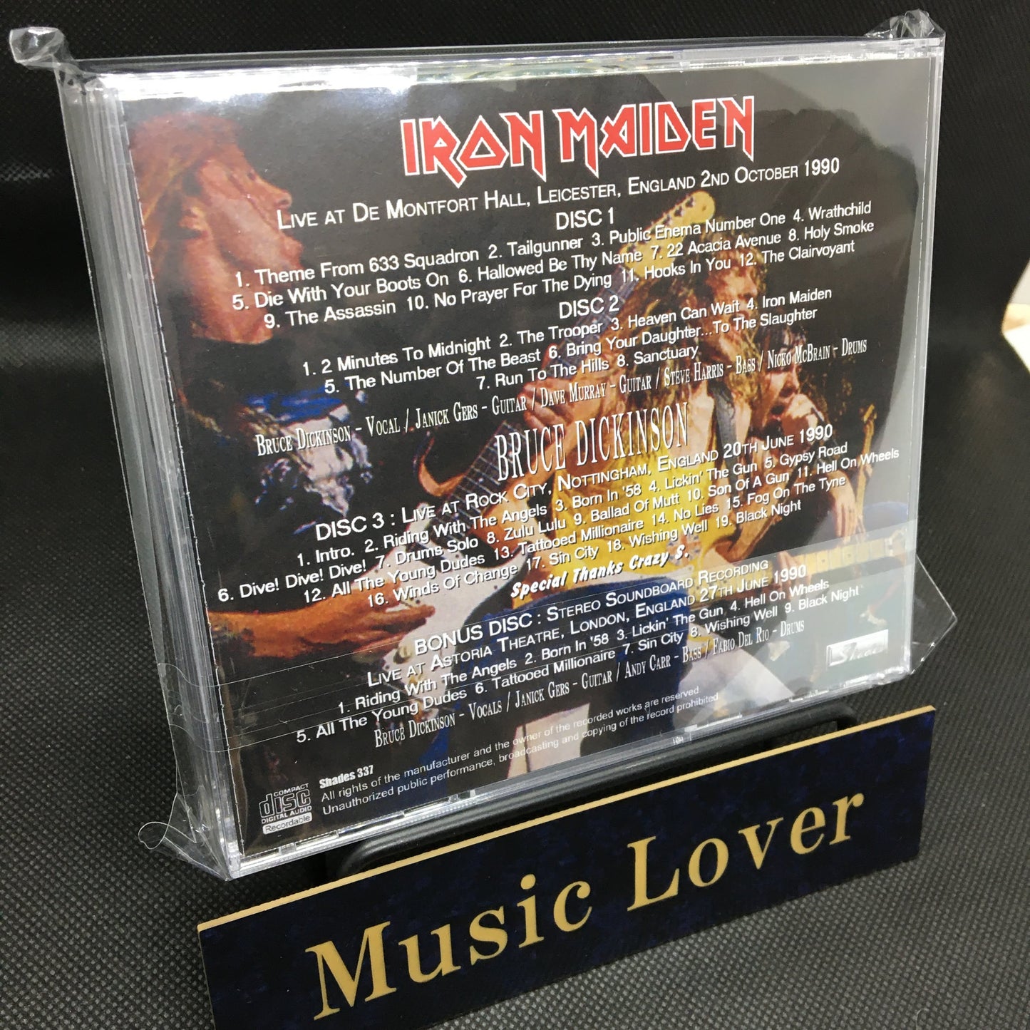 IRON MAIDEN + BRUCE DICKINSON / THE BRITISH TAPES 1990 (4CDR)