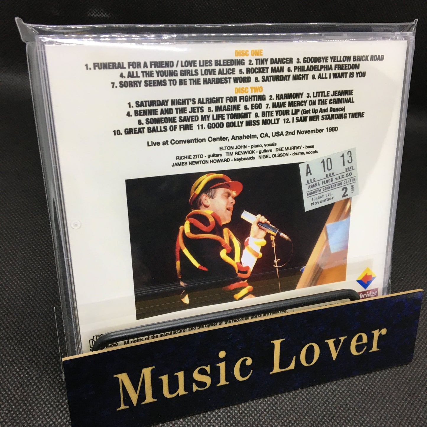 ELTON JOHN / ANAHEIM 1980 MIKE MILLARD MASTER TAPES (2CDR)