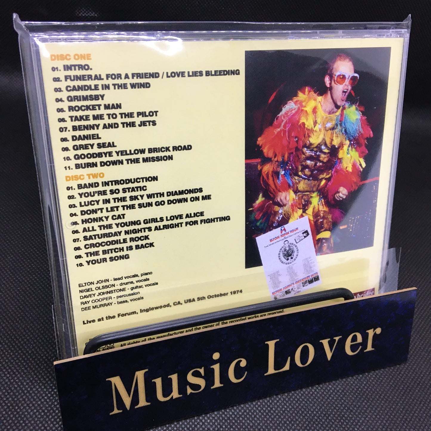 ELTON JOHN / L.A. FORUM 1974 MIKE MILLARD MASTER TAPES (2CDR)