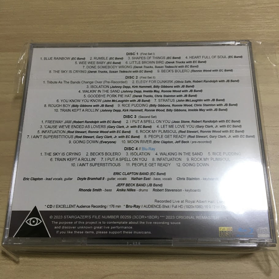 ERIC CLAPTON & FRIENDS / A TRIBUTE TO JEFF BECK 2023 FIRST NIGHT (3CDR+1BDR)