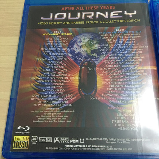 Journey After All These Years Collector's Edition 1978-2016 Blu-ray 2 Discs 2BDR