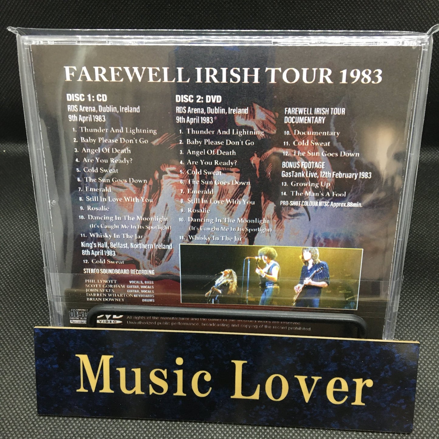 THIN LIZZY / IRISH TOUR '83 STEREO SOUNDBOARD PRO-SHOT (1CDR+1DVDR)