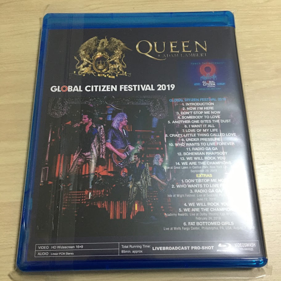 Queen + Adam Lambert / Global Citizen Festival 2019 Blu-ray 1BDR
