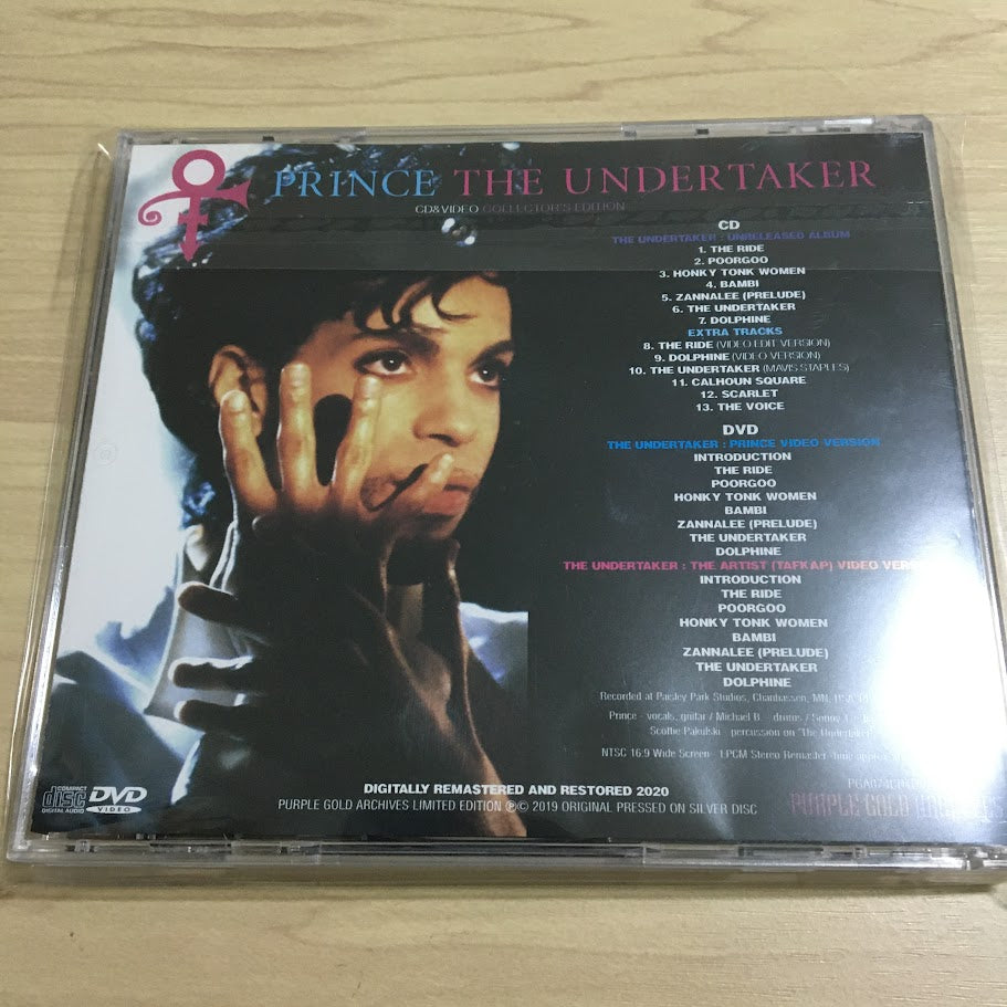 Prince The Undertaker CD & DVD Special Collector's Edition Purple Gold Archive