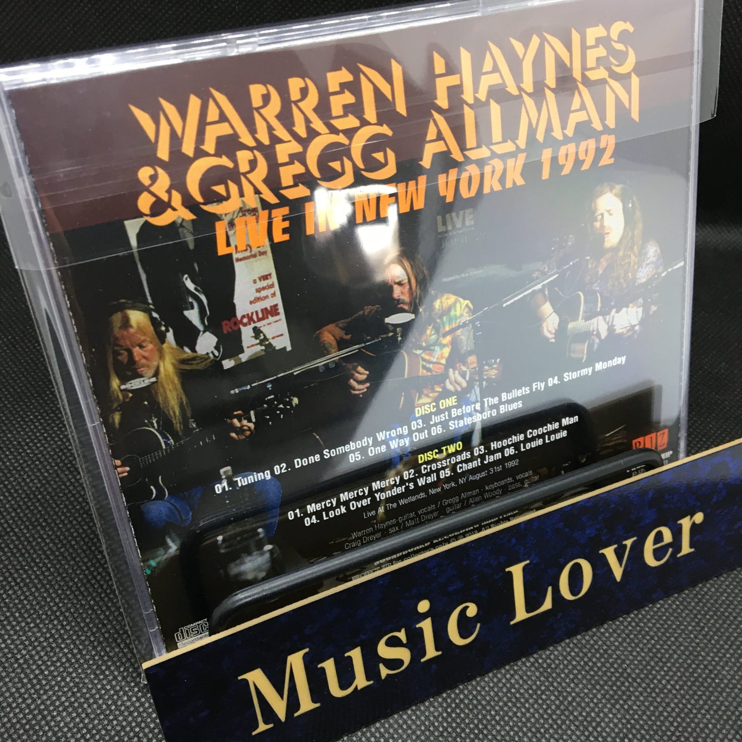 WARREN HAYNES & GREGG ALLMAN / LIVE IN NEW YORK 1992 Soundboard (2CDR)