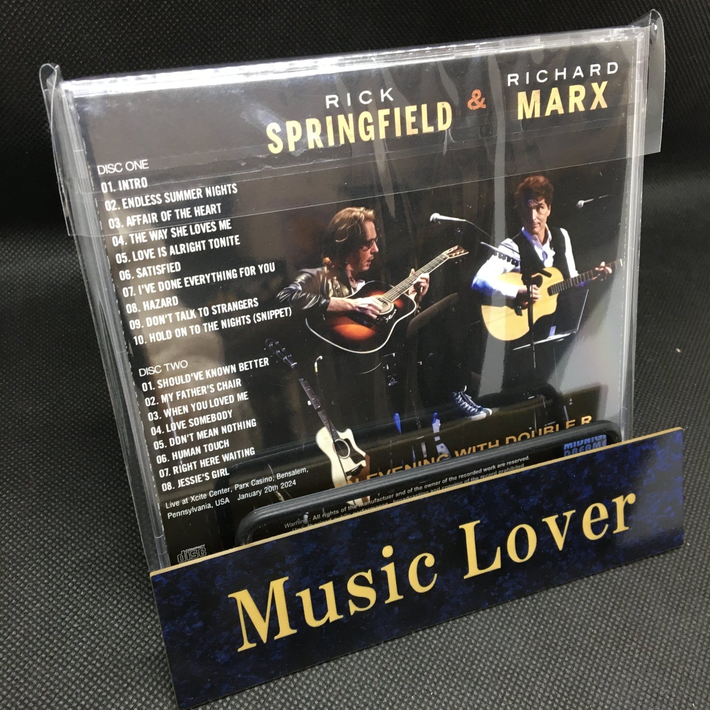 RICK SPRINGFIELD & RICHARD MARX / AN EVENING WITH DOUBLE R (2CDR)