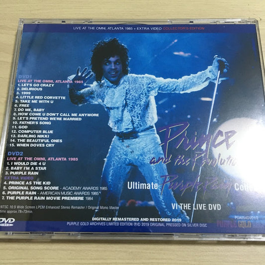 Prince Purple Rain Ultimate Collection VI 2DVD Live 1985 Extra Video