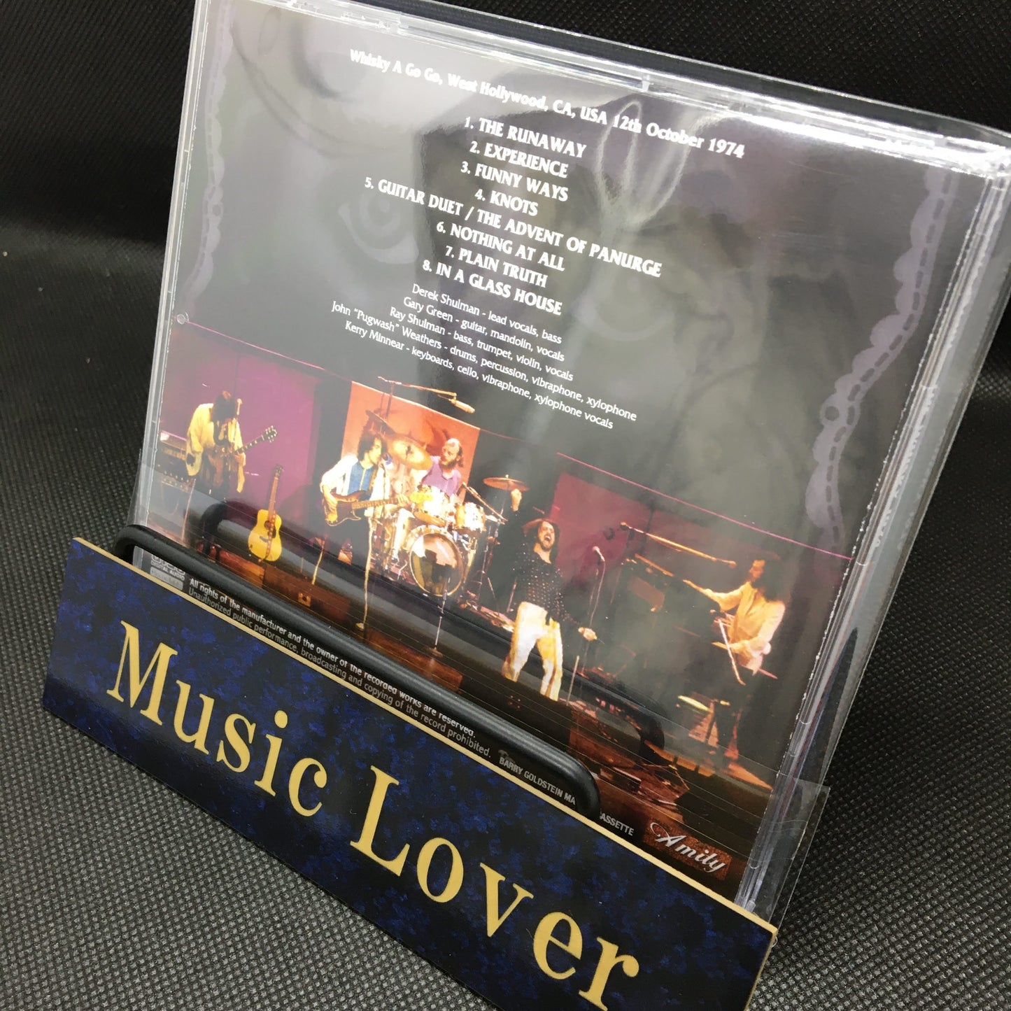 GENTLE GIANT / THE WHISKY 1974 BARRY GOLDSTEIN MASTER CASSETTE (1CDR)