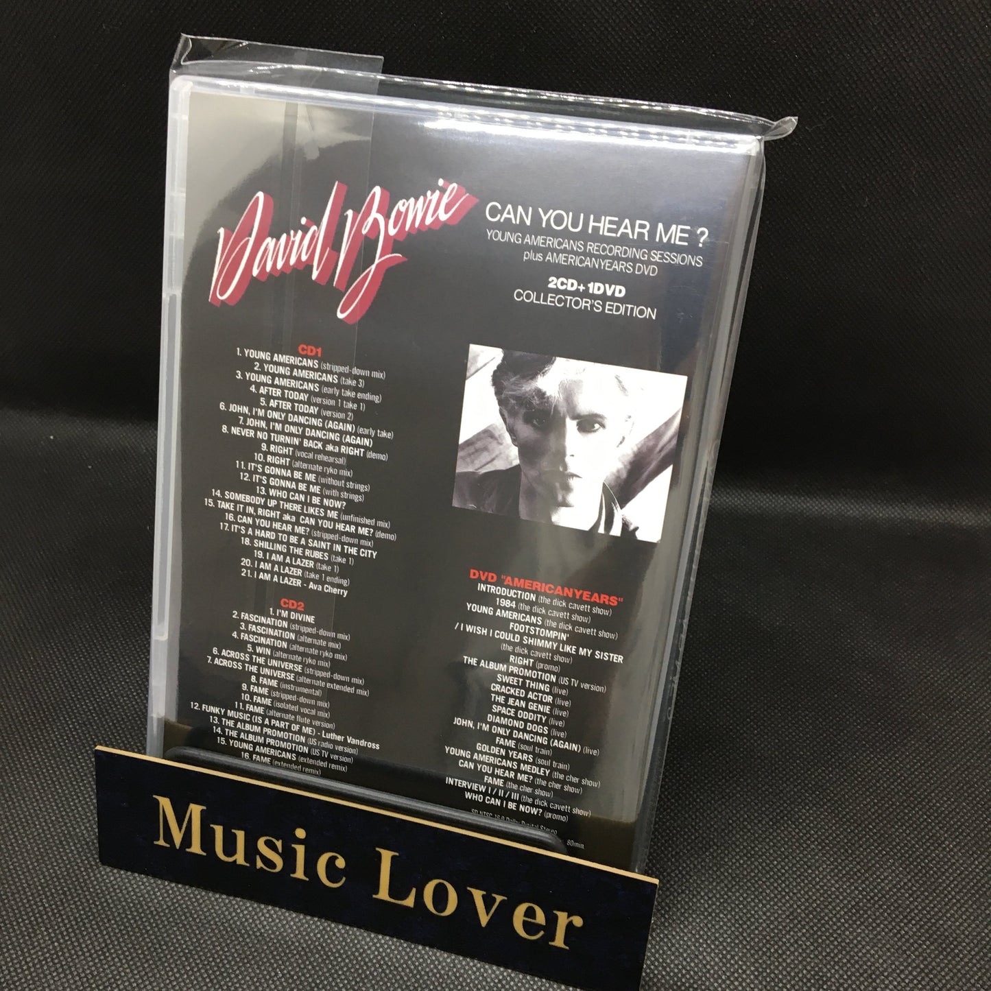 David Bowie Can You Hear Me? 1974-1975 YOUNG AMERICANS RECORDING SESSIONS plus AMERICAN YEARS DVD (2CD+1DVD)