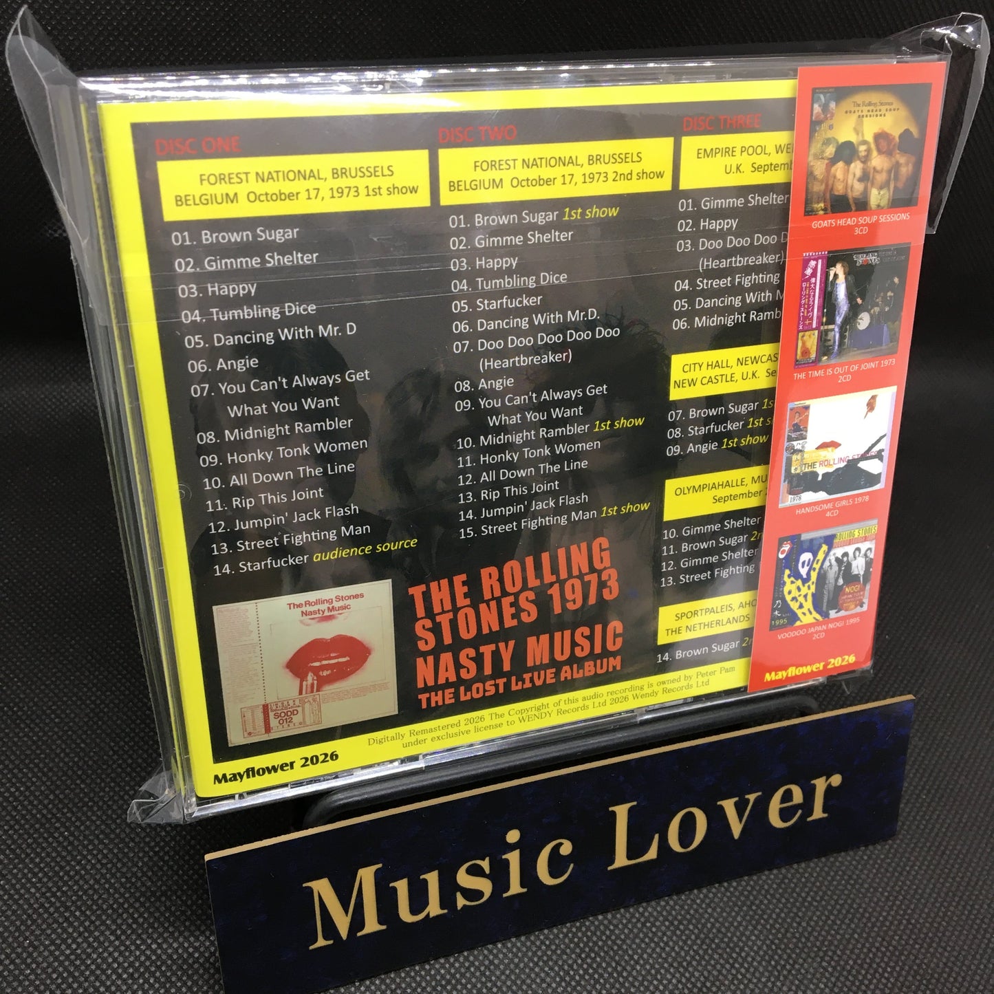 THE ROLLING STONES / 1973 NASTY MUSIC THE LOST LIVE ALBUM (3CD)
