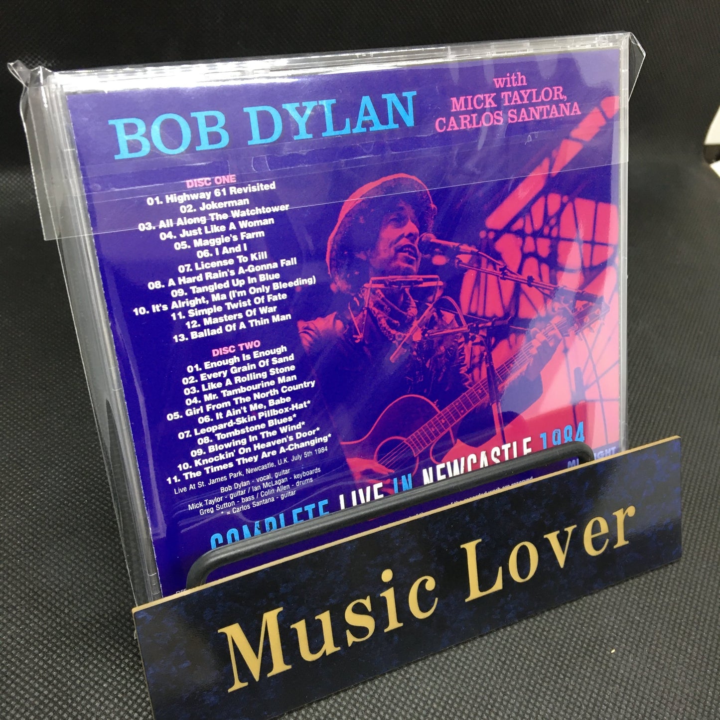 BOB DYLAN con MICK TAYLOR, CARLOS SANTANA / EN DIRECTO COMPLETO EN NEWCASTLE 1984 (2CDR)