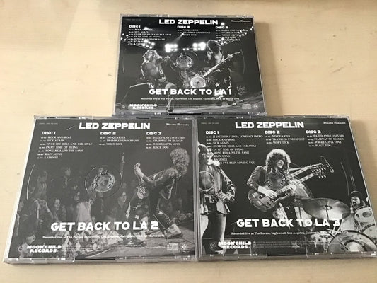 Led Zeppelin Get Back To LA 1 & 2 & 3 1975 3 Set 9CD Moonchild