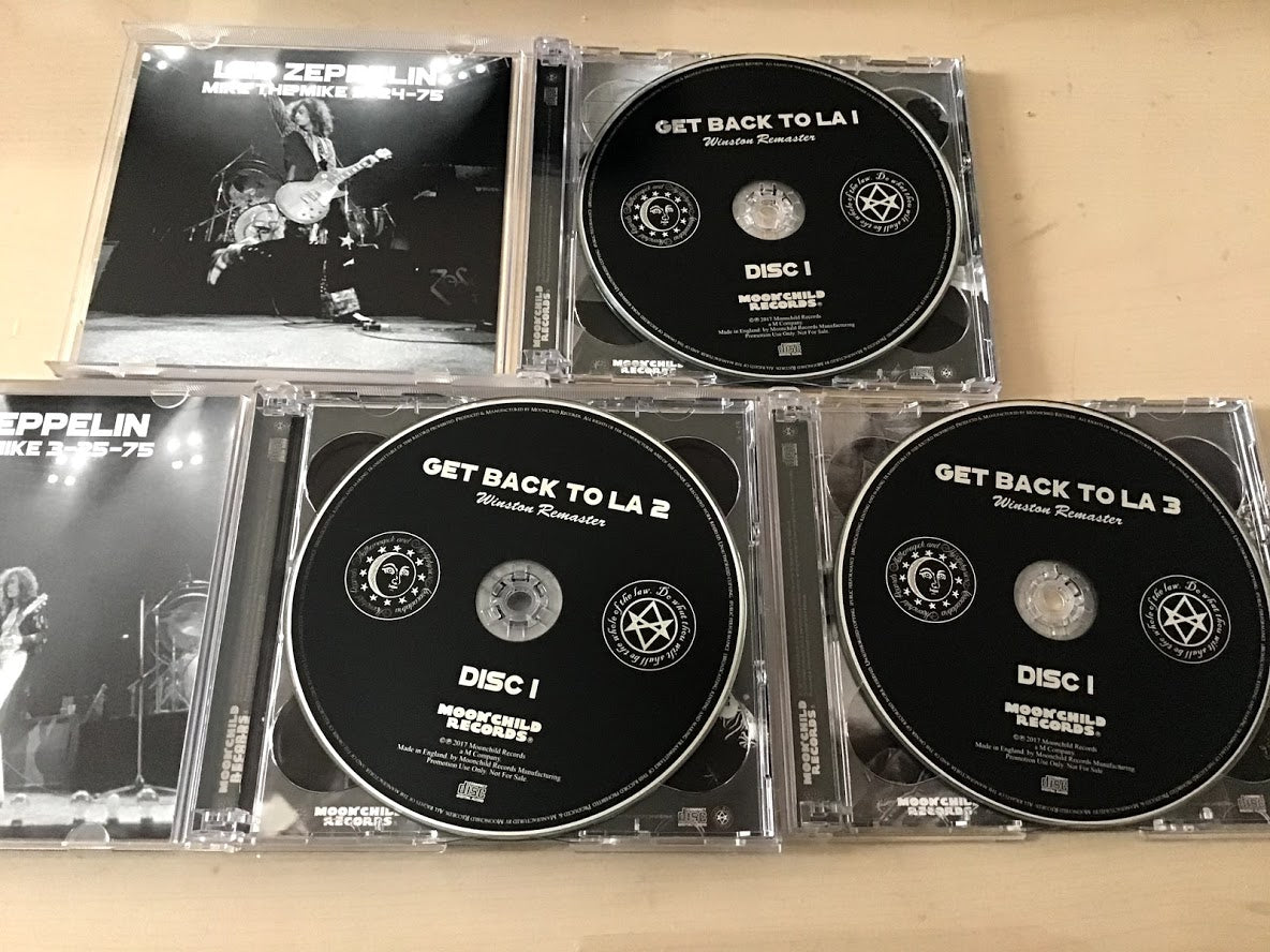 Led Zeppelin Get Back To LA 1 & 2 & 3 1975 3 Set 9CD Moonchild