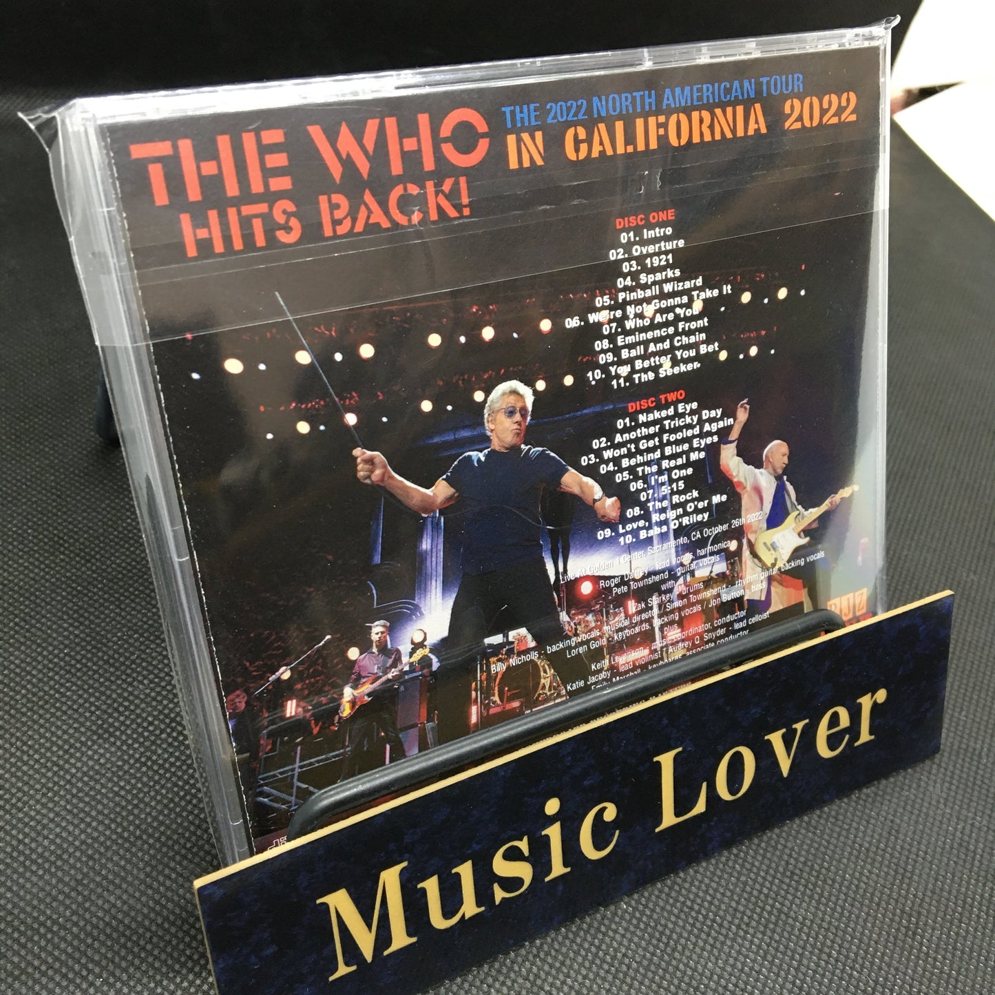 THE WHO / THE WHO HITS BACK ! IN CALIFORNIA 2022 SOUNDBOARD (2CDR)
