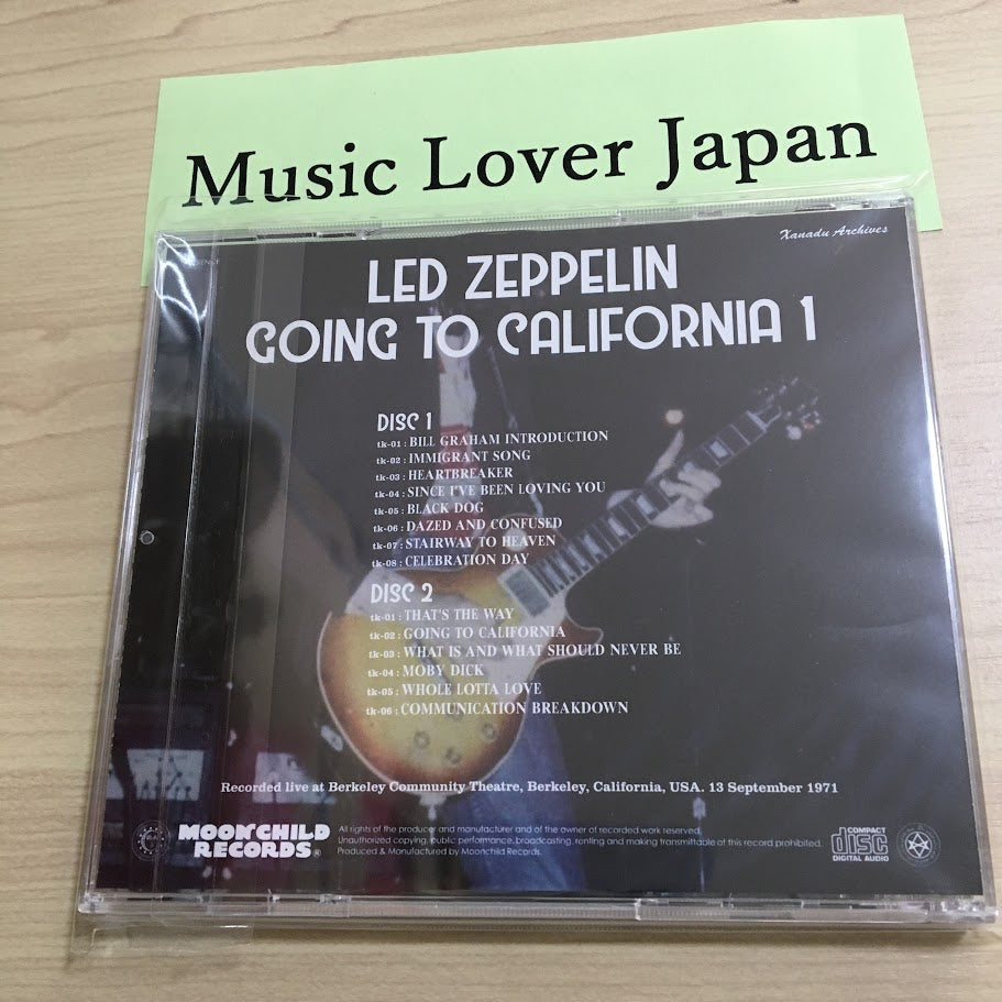 Led Zeppelin Going To California 1 CD 2 Discs 14 Tracks Moonchild Records