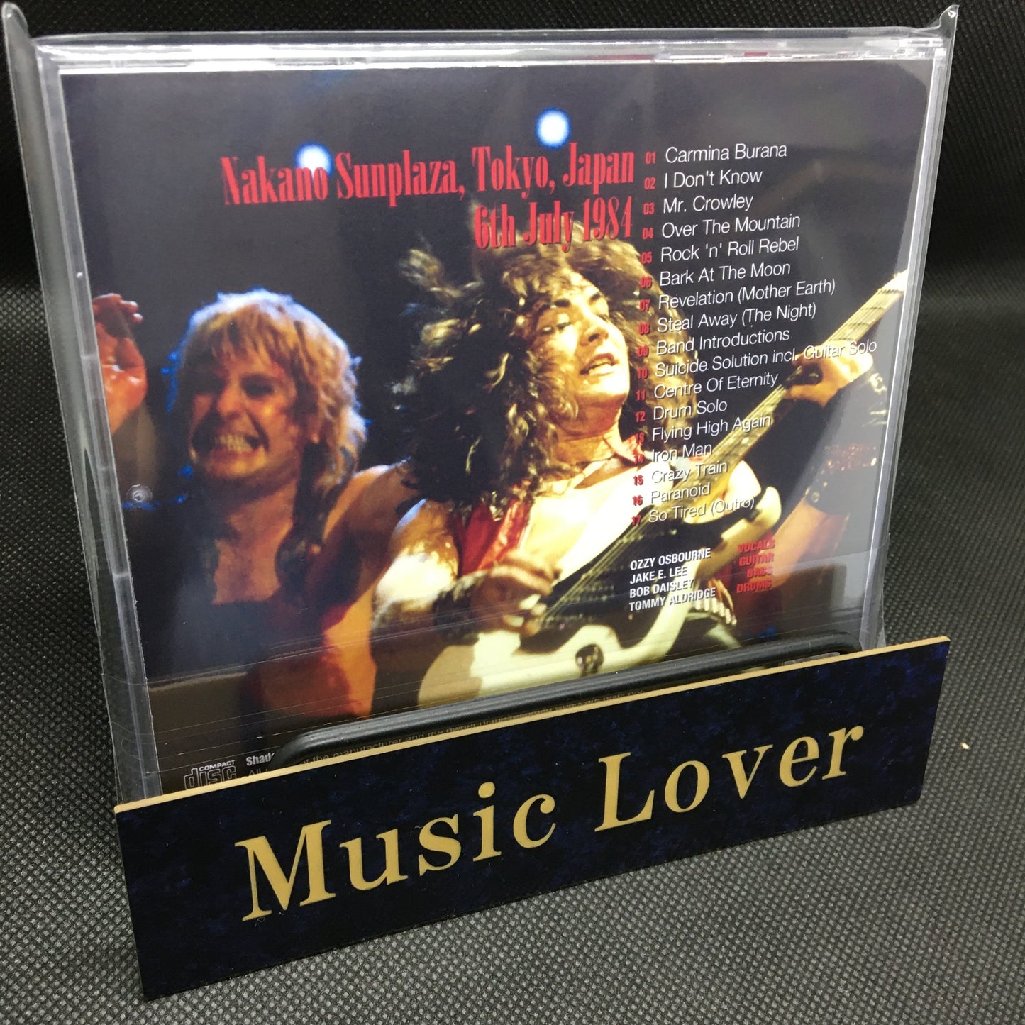 OZZY OSBOURNE / TOKYO 1984 4TH NIGHT ORIGINAL AUDIENCE RECORDING (1CDR)