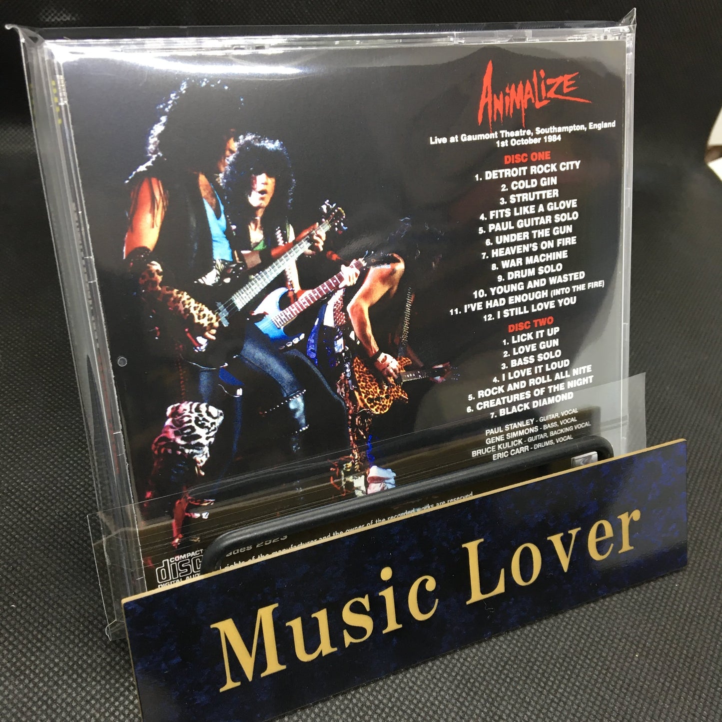 KISS / SOUTHAMPTON 1984 CASSETTE MASTER (2CDR)