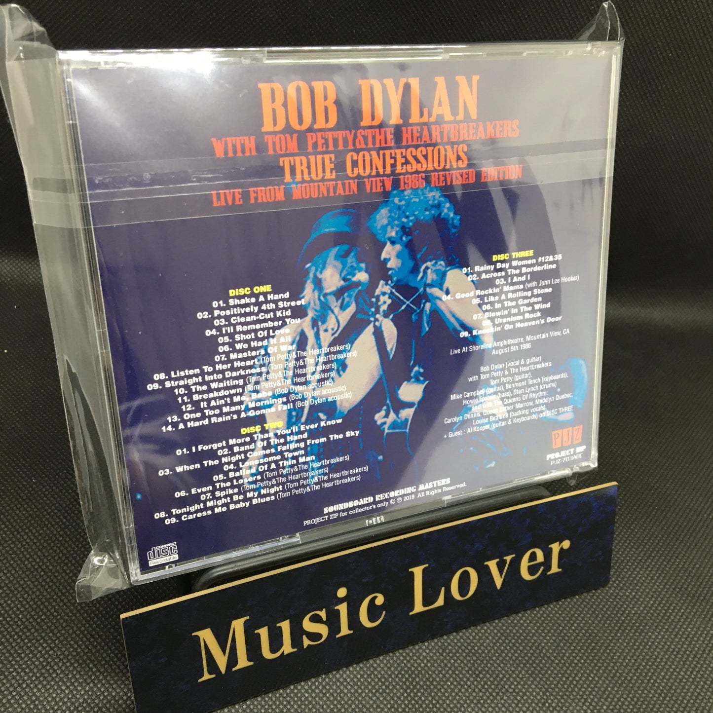 BOB DYLAN with TOM PETTY / TRUE CONFESSIONS LIVE FROM MOUNTAIN VIEW 1986 RIVISED EDITION Soundboard (3CDR)