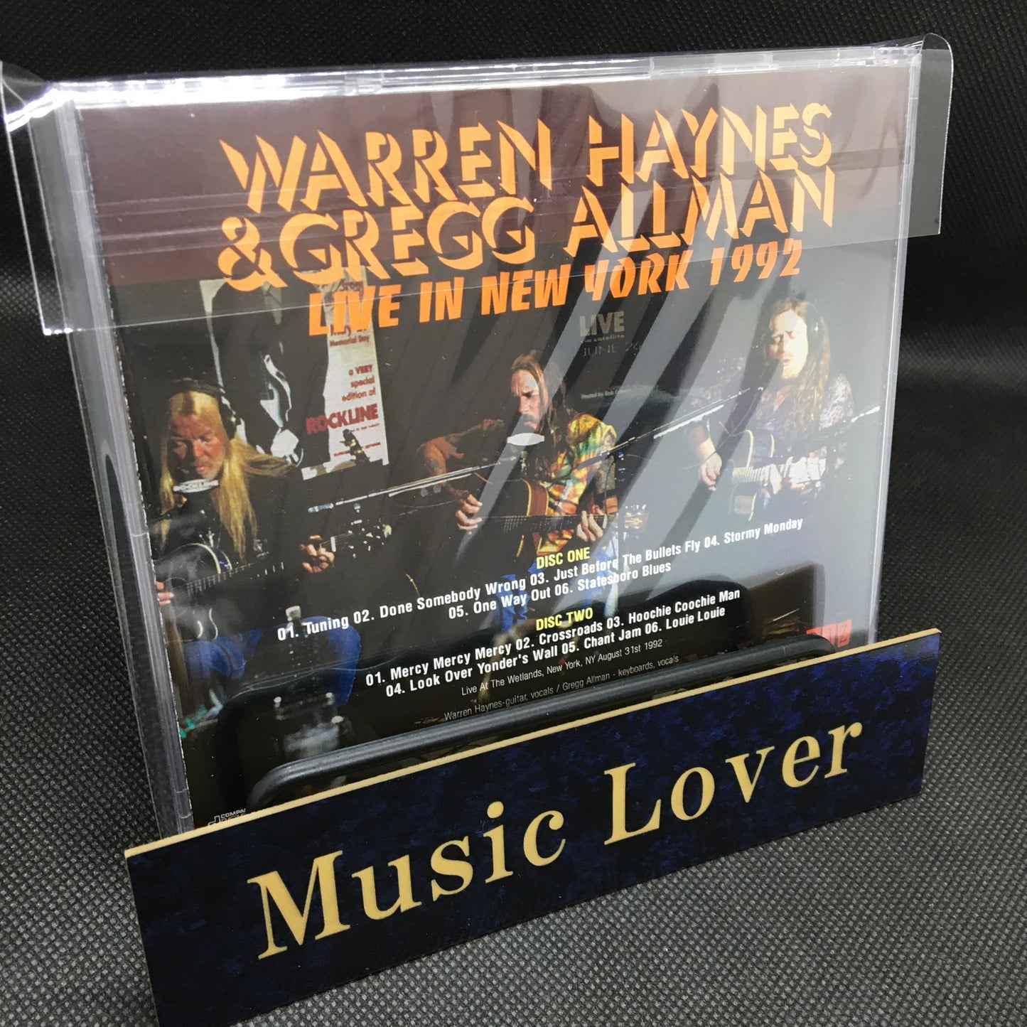 WARREN HAYNES & GREGG ALLMAN / LIVE IN NEW YORK 1992 Soundboard (2CDR)