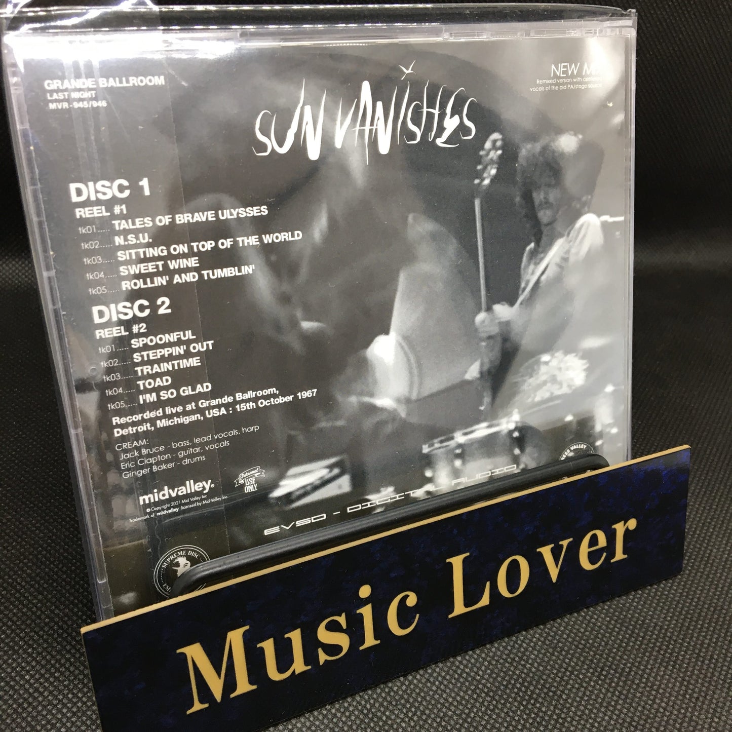 CREAM ERIC CLAPTON / SUN VANISHES NUEVA MEZCLA (2 CD)