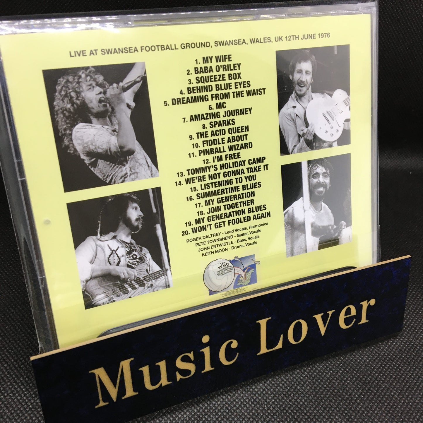 THE WHO / SWANSEA 1976 SOUNDBOARD (1CD)