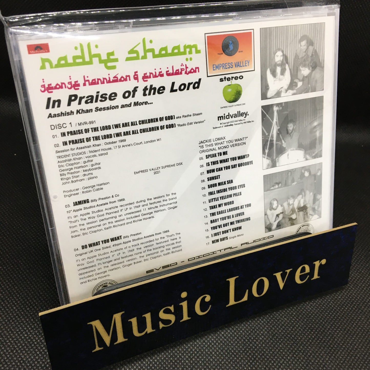 George Harrison + Eric Clapton / Radhe Shaam Rare Trax and more (1CD)