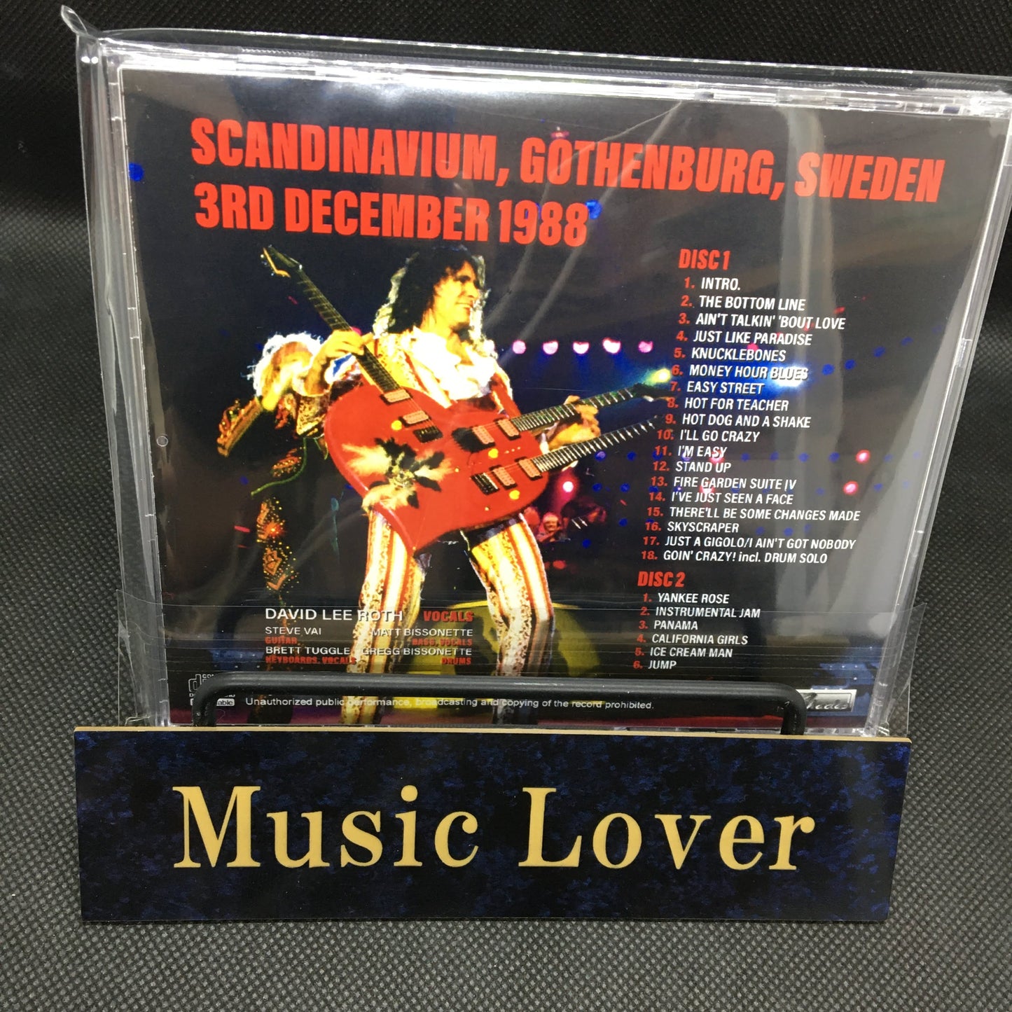 DAVID LEE ROTH / GOTHENBURG 1988 (2CDR)