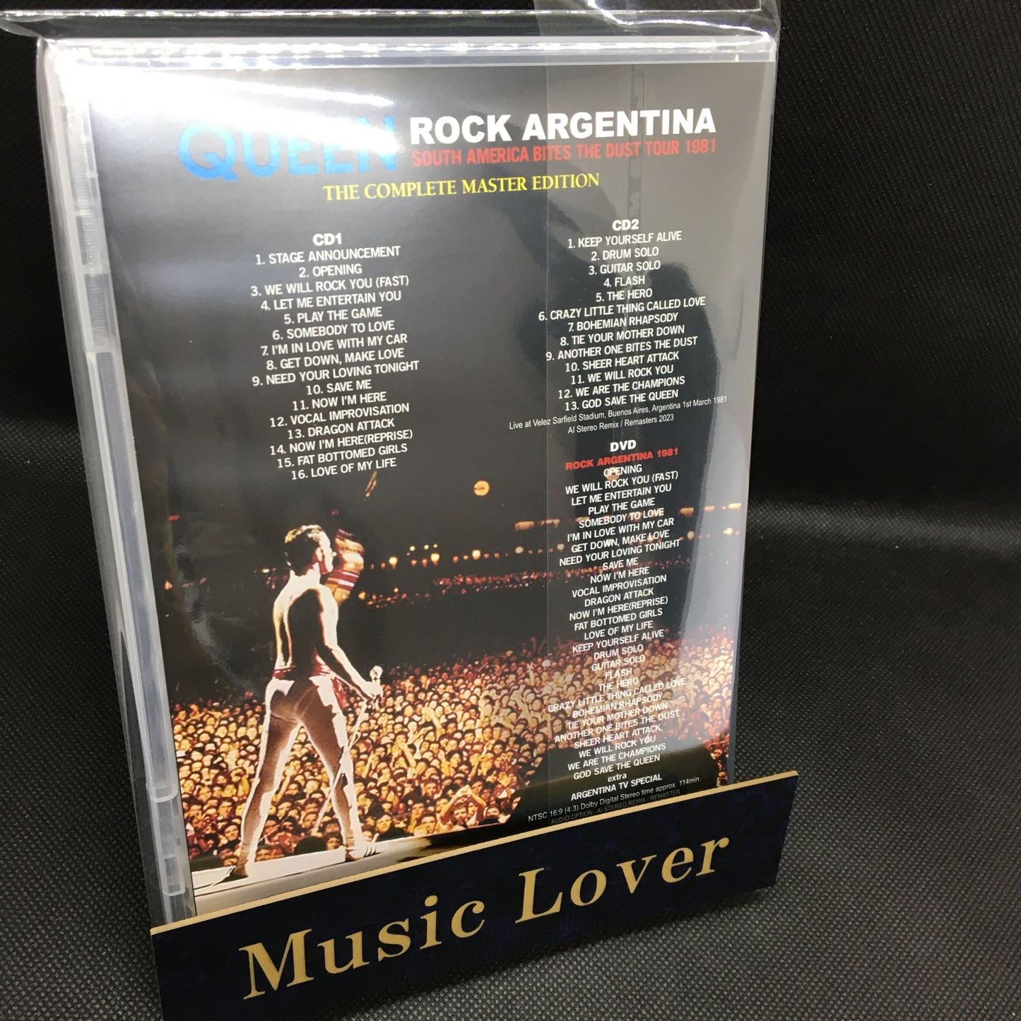 QUEEN / ROCK ARGENTINA SOUTH AMERICA BITES THE DUST TOUR 1981 (2CD+1DVD)