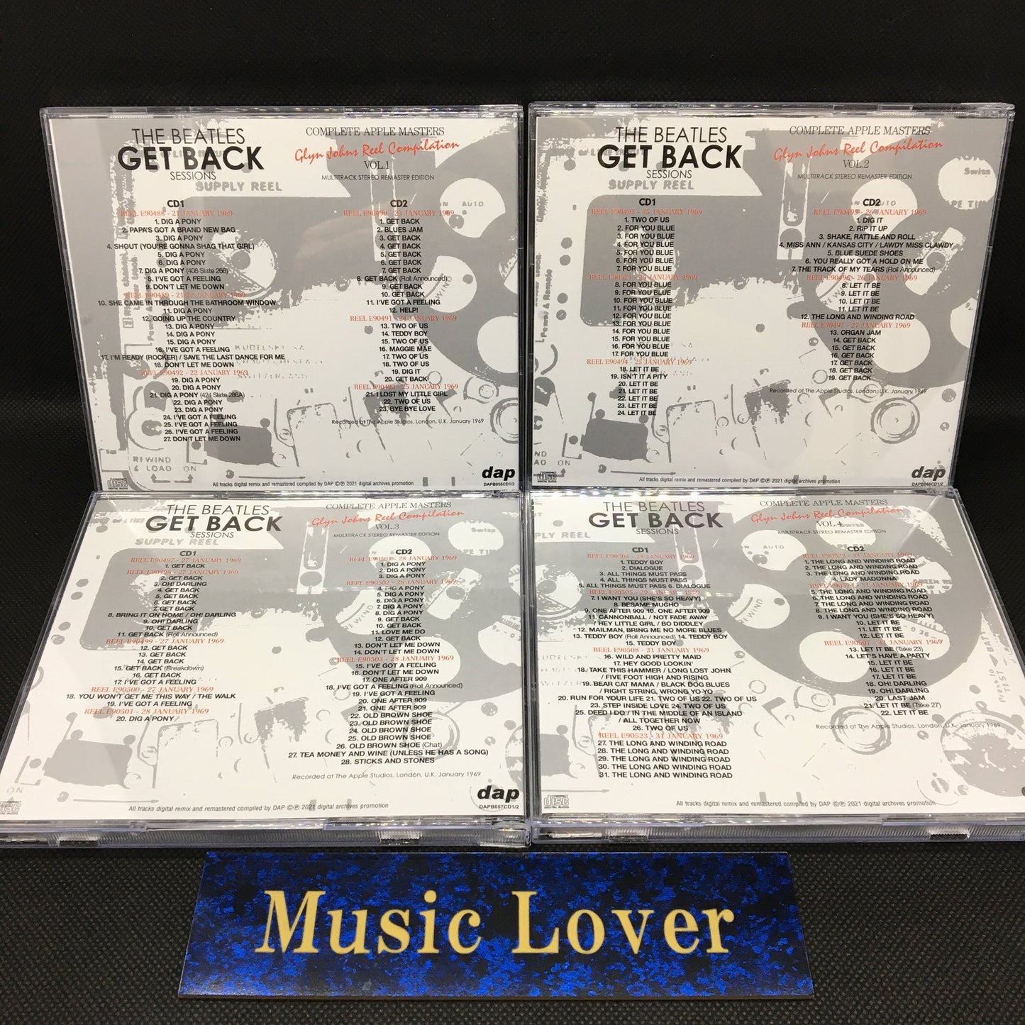 THE BEATLES / GET BACK SESSIONS COMPLETE APPLE MASTERS Glyn Johns Reel Compilation(8CD)