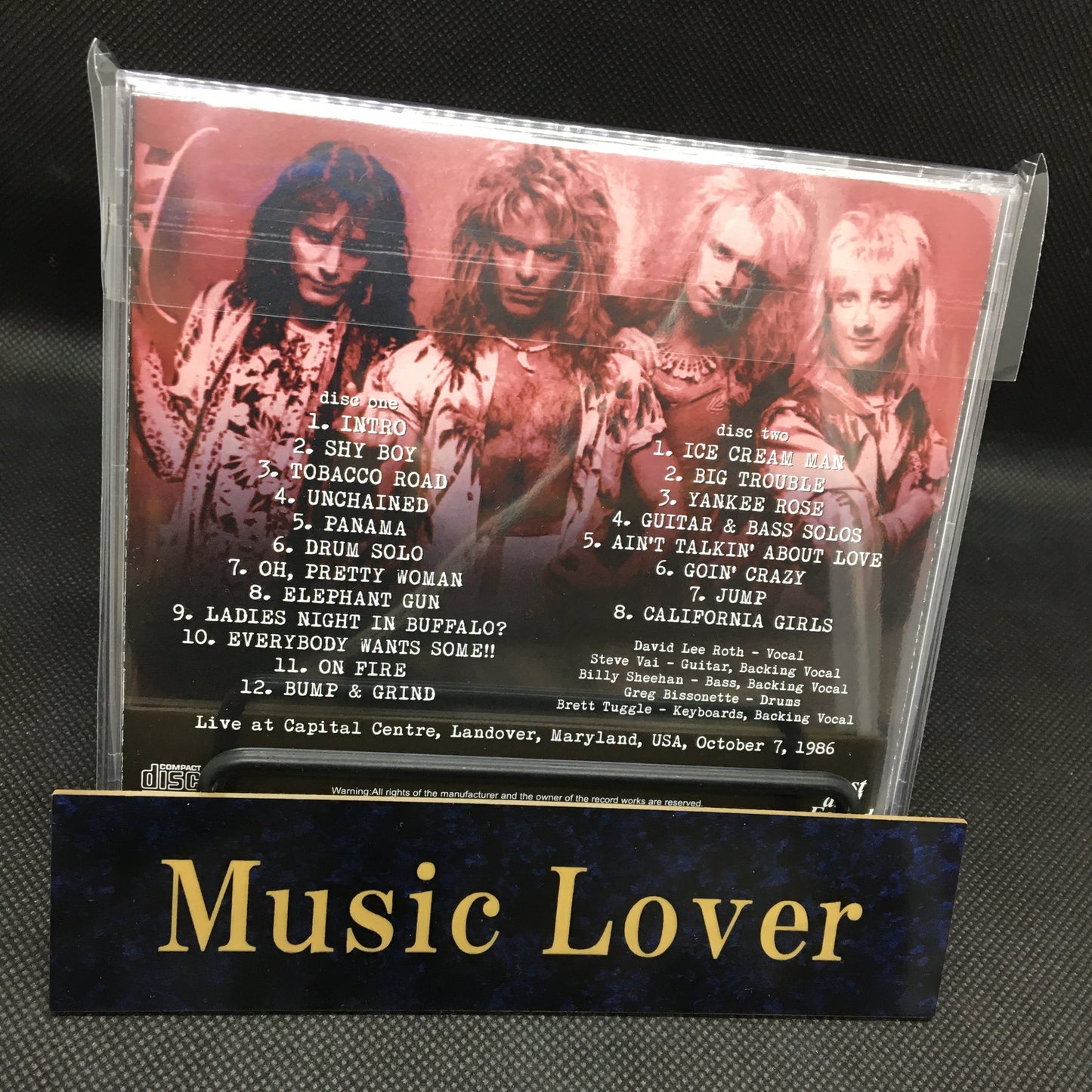 DAVID LEE ROTH / LANDOVER 1986 (2CDR)