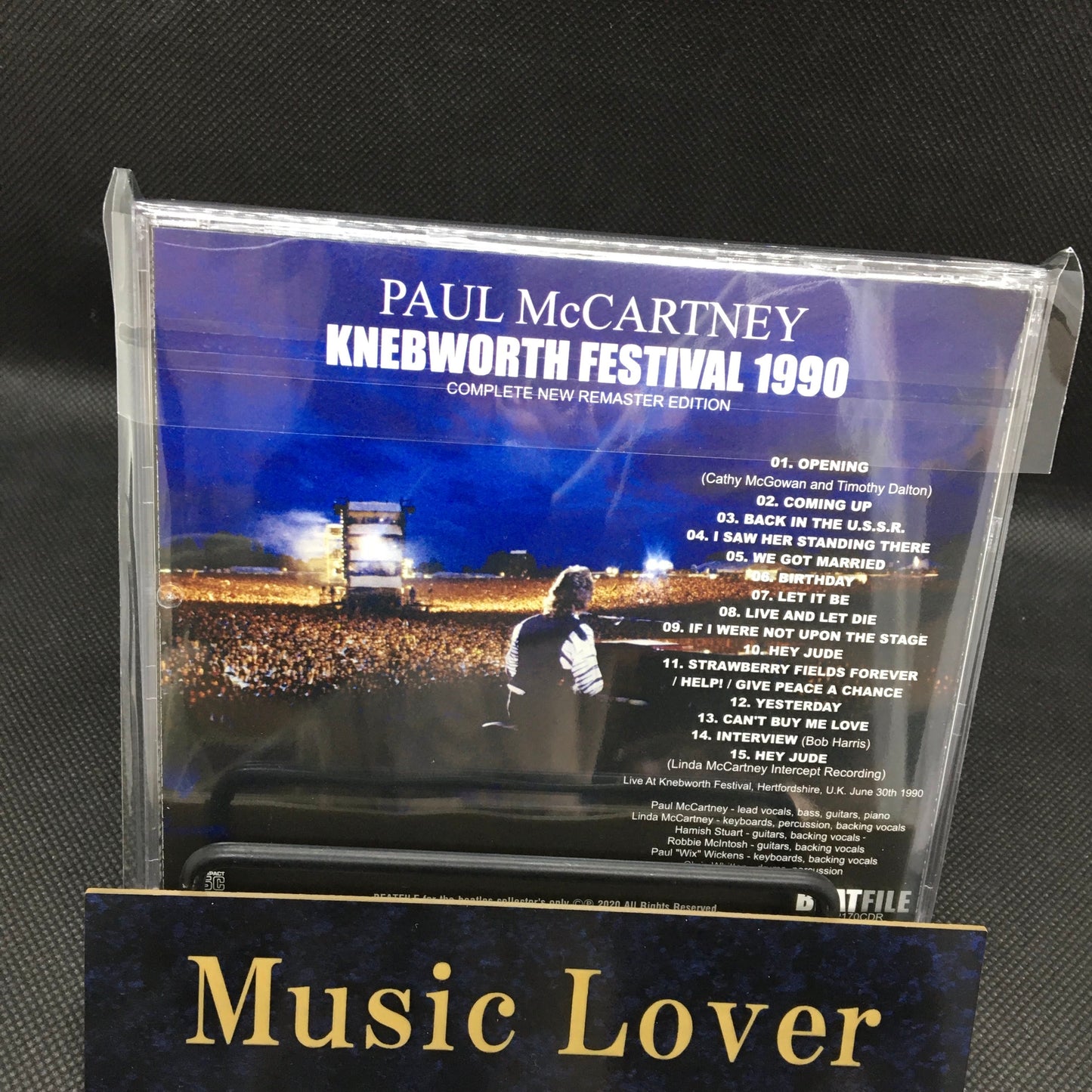 PAUL McCARTNEY / KNEBWORTH FESTIVAL 1990 SOUNDBOARD (1CDR)