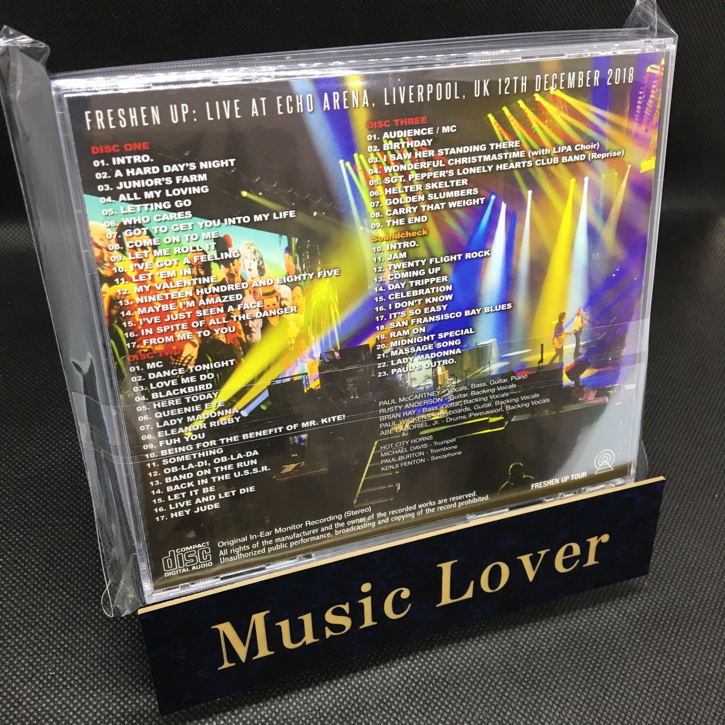 Paul McCartney / Liverpool 2018 Freshen Up Tour (3CD) ORIGINAL IN-EAR MONITOR RECORDING