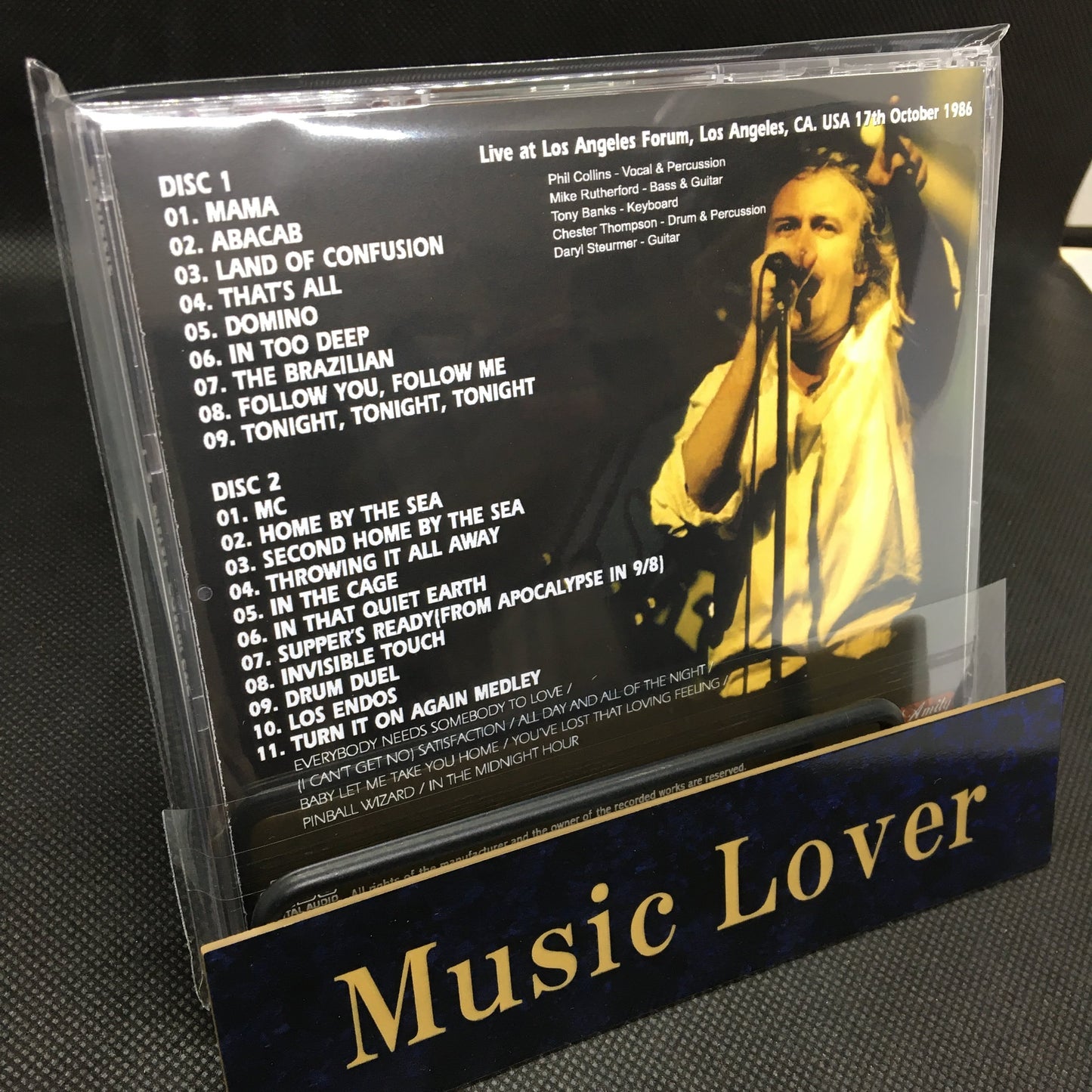 GENESIS / L.A. FINAL COMPLETE 1986 SOUNDBOARD (2CDR)
