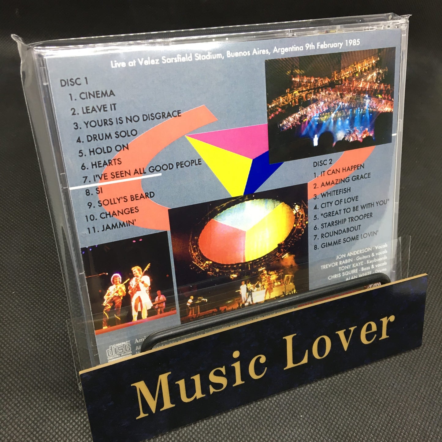 YES / BUENOS AIRES 1985 FINAL NIGHT STEREO SOUNDBOARD (2CDR)