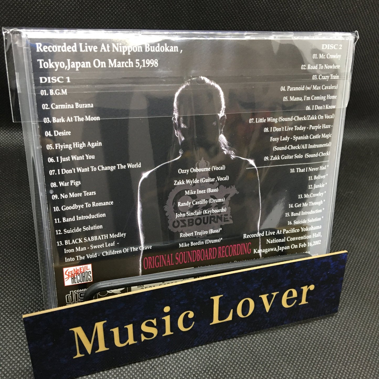 OZZY OSBOURNE / THE UNRELEASED LIVE AT BUDOKAN SOUNDBOARD (2CD)