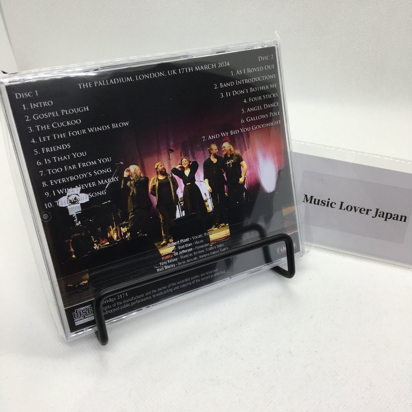 ROBERT PLANT WITH SAVING GRACE / LONDON PALLADIUM 2024 (2CDR)