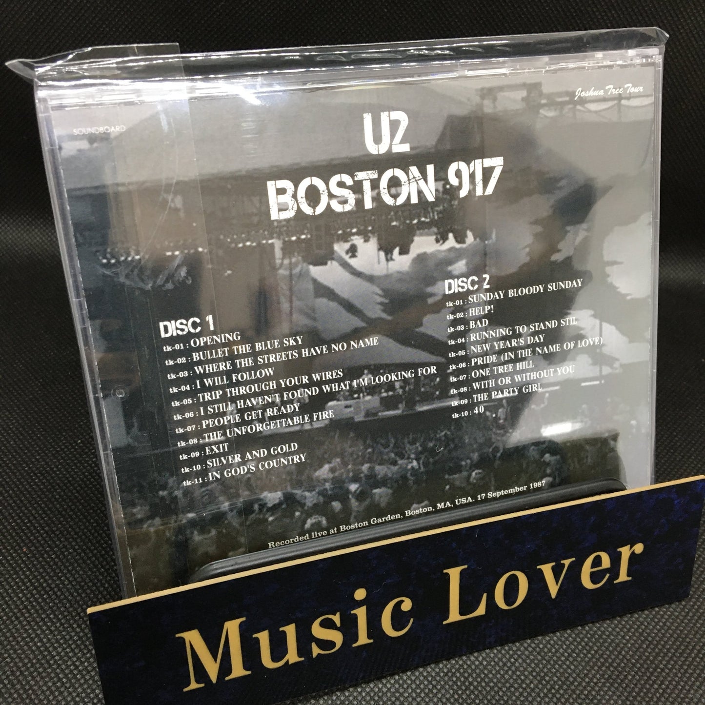 U2 / Boston 917 Joshua Tree Tour 1987 2CD Soundboard Moonchild Records