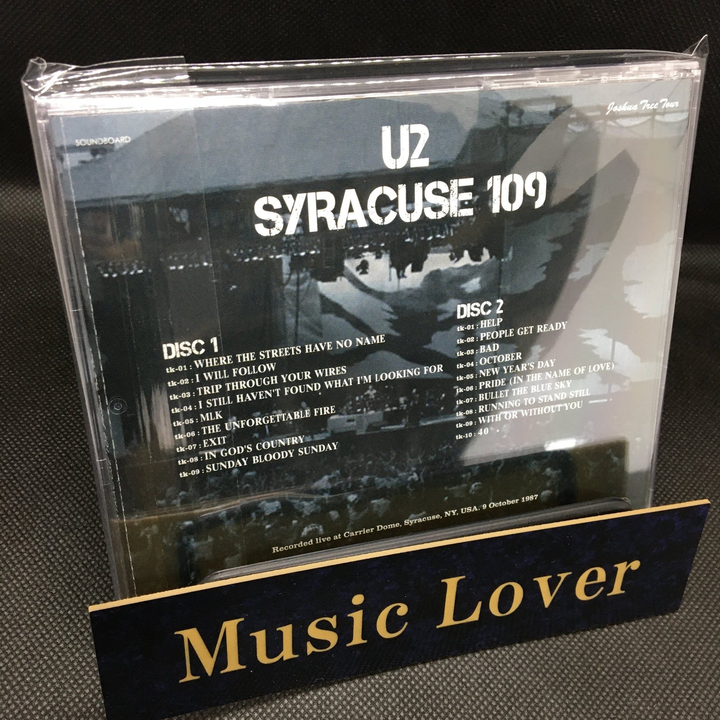 U2 / Syracuse 109 Joshua Tree Tour 1987 2CD Soundboard Moonchild Records