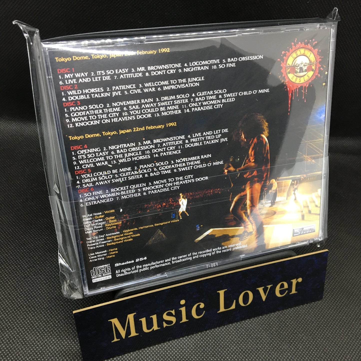 GUNS N' ROSES / DISTORTION OF THE SENSES TOKYO DOME 1992 (6CDR)