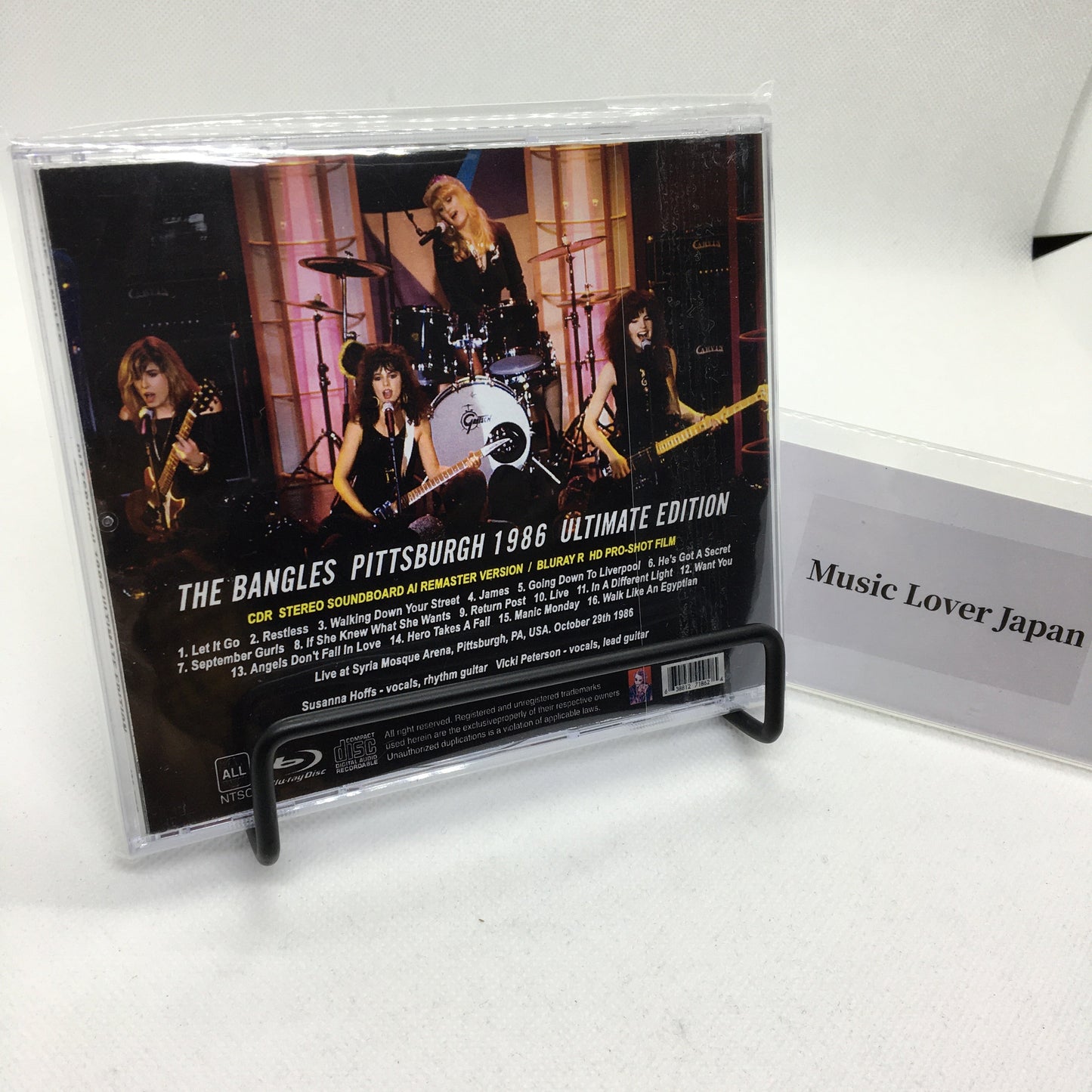 THE BANGLES / PITTSBURGH 1986 EDICIÓN DEFINITIVA SBD estéreo y HD Pro-shot (1 CDR + 1 BDR)