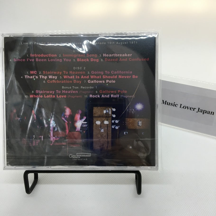 LED ZEPPELIN / LIVE FROM VANCOUVER '71 Alternate Recording (2CD)