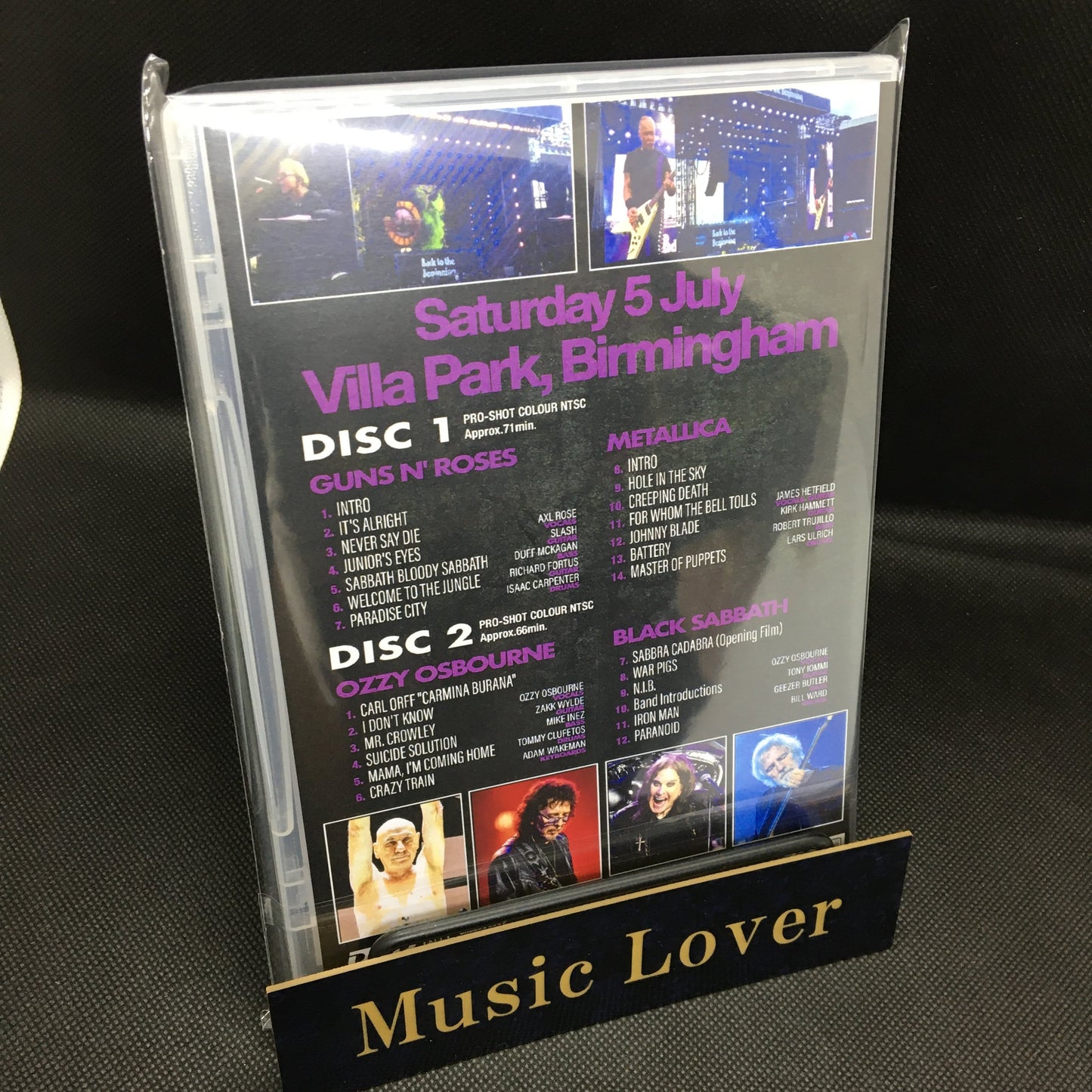 V.A. (BLACK SABBATH / OZZY OSBOURNE / METALLICA / GUNS N' ROSES) / BACK TO THE BEGINNING PRO SHOT (2DVDR) VOL.2