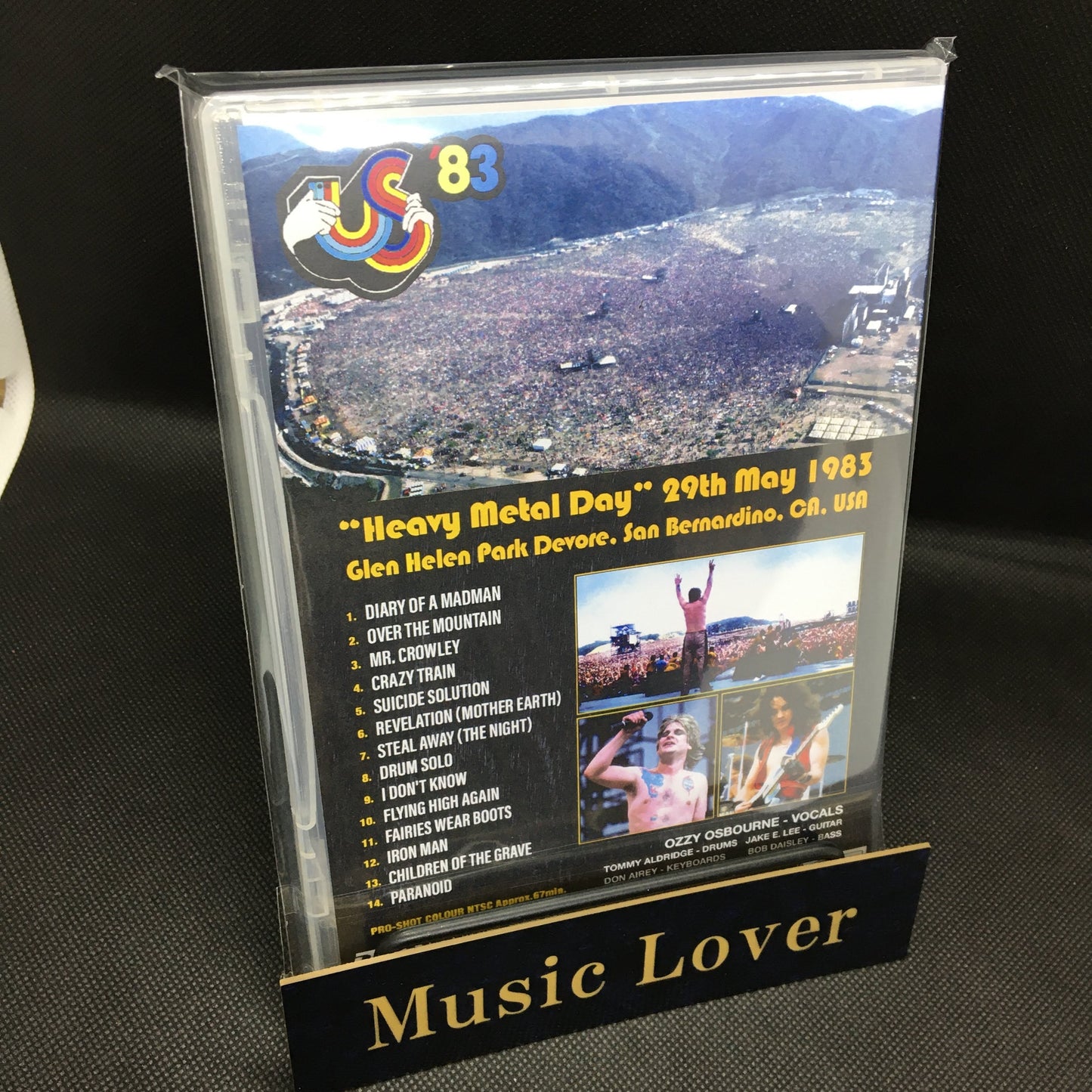 OZZY OSBOURNE / US FESTIVAL ’83: Complete Video PRO SHOT (1DVDR)