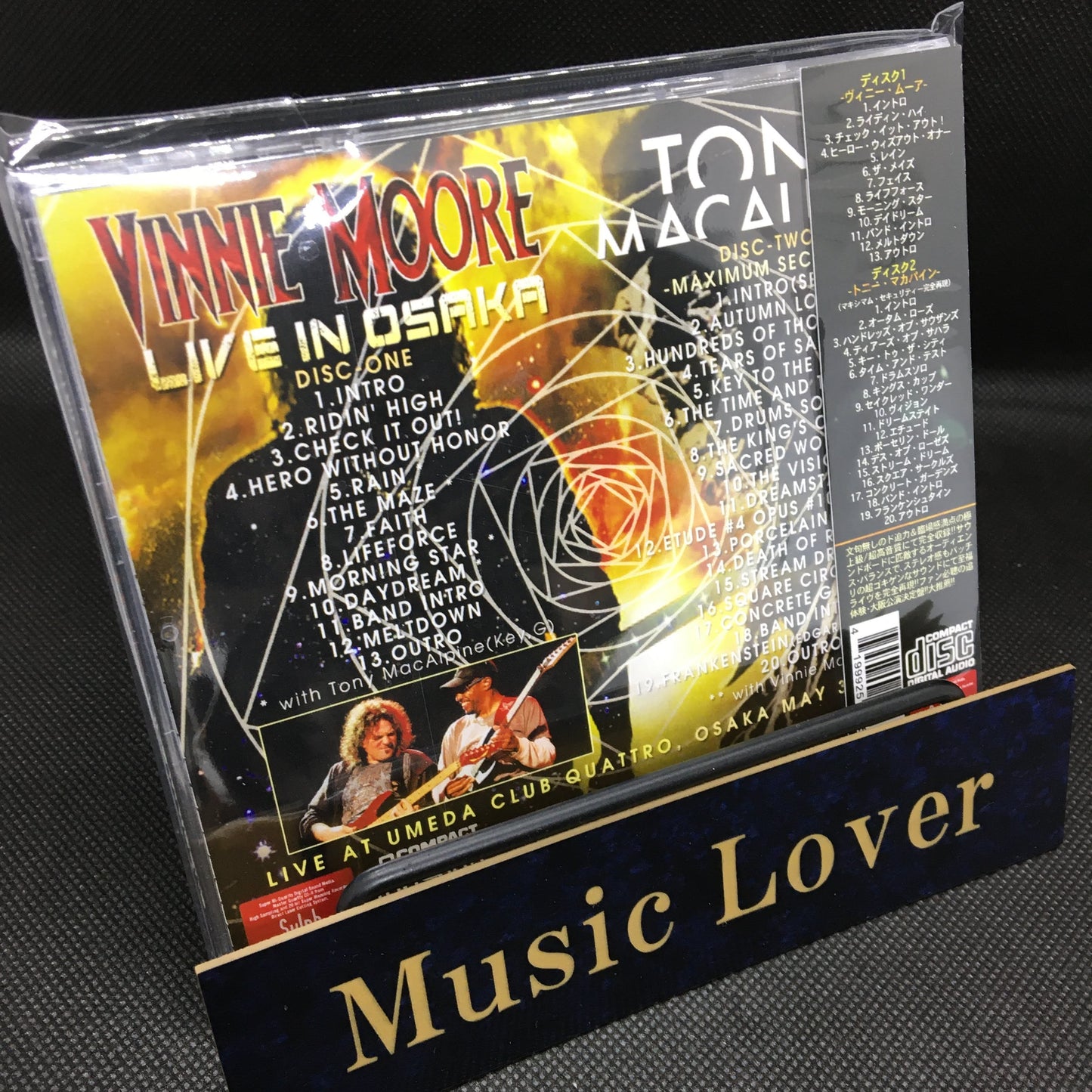 TONY MACALPINE / VINNIE MOORE LIVE IN OSAKA (2CDR)