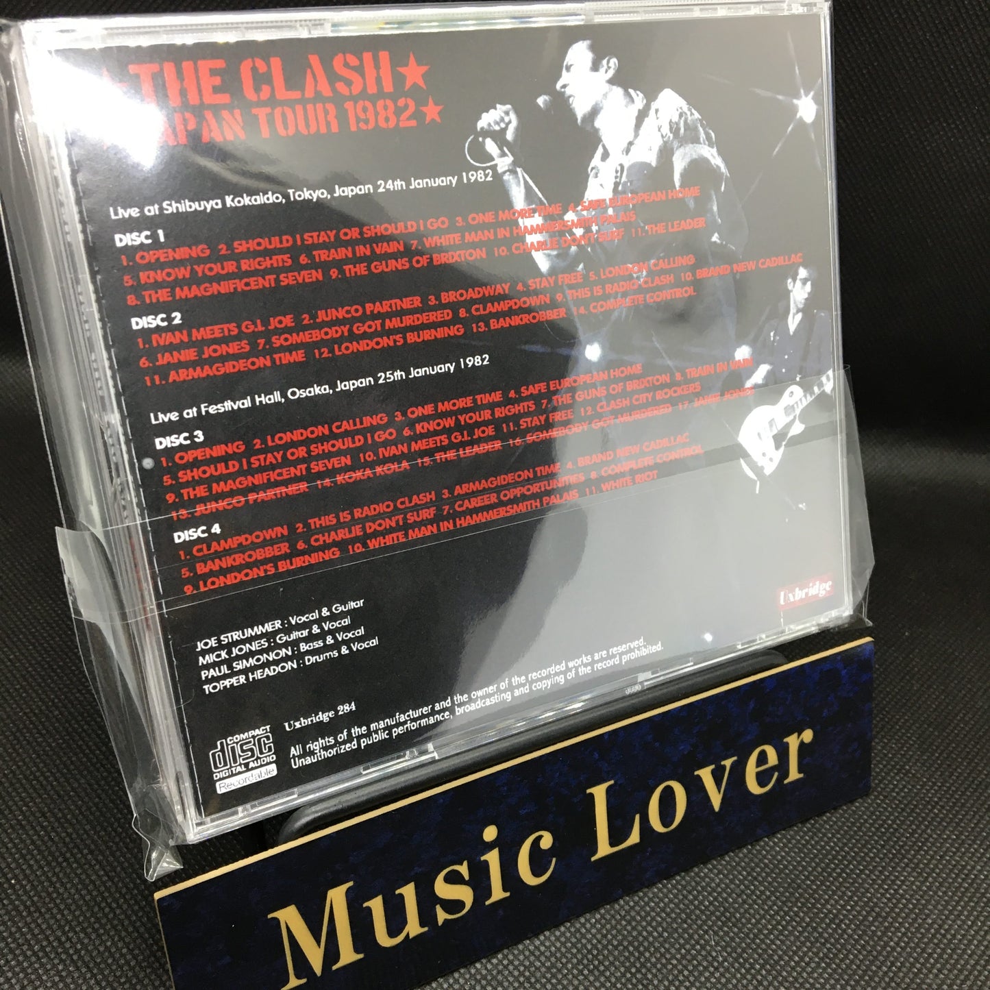 THE CLASH / ONE GIG TOO FAR PART 2 NAKANO 1982 (4CDR)